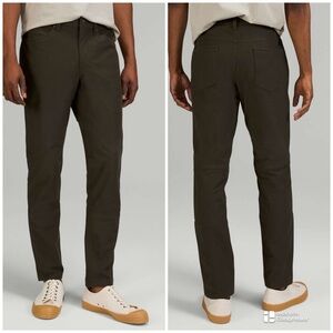 Lululemon Pants Mens 31x31 Dark Olive ABC Slim Fit Utilitech 5 Pocket